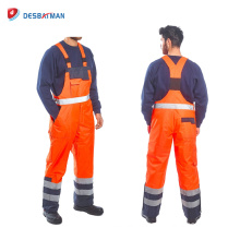 Hi Viz Safety Waterproof Suit Coveralls Overalls Mens EN471 Reflective Tape Workwear